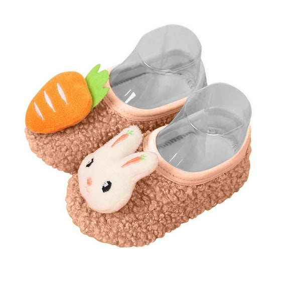 eczipvz Baby Slippers Baby Girls Baby Boys Shoes Bunny Easter Slippers Soft Sole Shoes First Walker Walking Shoes for Baby Boy Girl (Khaki,18-24 Months)
