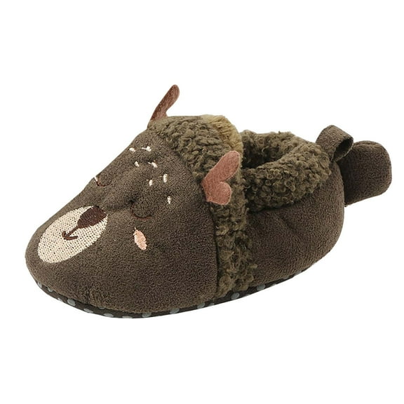 eczipvz Baby Slippers Cute Cartoon Slipper Soft Non Skid Sole Slip On House Animal Indoor Sock Shoes for Infant Baby Boys Girls New Walkers(Green,4)