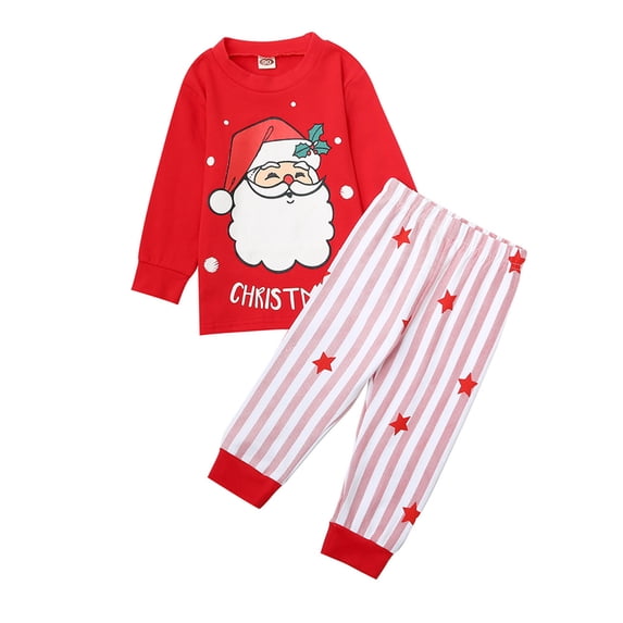 eczipvz Boys Christmas Pajamas Set Long Sleeve Top and Pants Holiday Sleepwear 2 Piece Size,4-5 Years