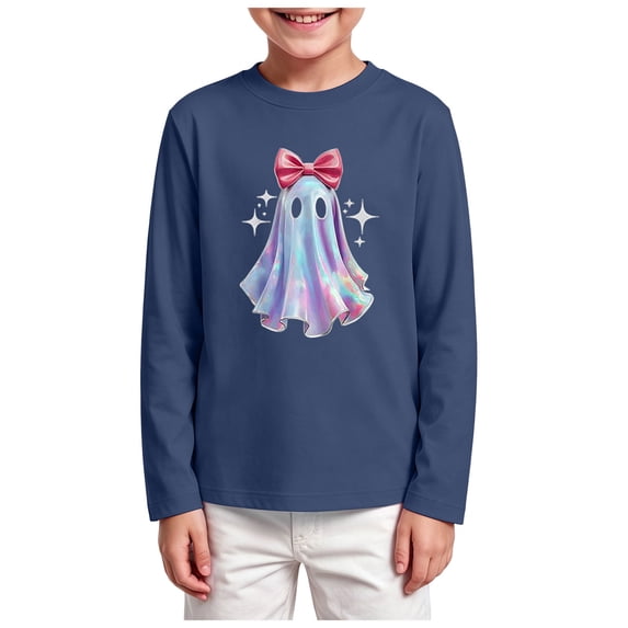eczipvz Boys Long Sleeve Shirts Boys Long Sleeve T-Shirt Navy 13-15 Years