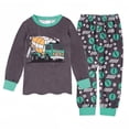 thumbnail image 1 of eczipvz Boys Pajamas Set Toddler Boys Pajamas Baby Long Sleeve Pjs Set Grey,3-4 Years, 1 of 9