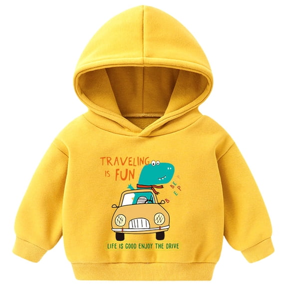 eczipvz Boys Sweatshirt Kids Pullover Hoody Sweatshirt Yellow,7-8 Years