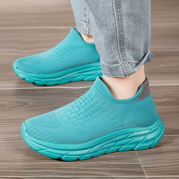 eczipvz Boys Toddler Sneakers Kids Lightweight Breathable Strap Athletic Running Shoes Kids Running Shoes Girls Sky Blue,3