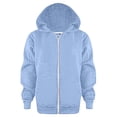 thumbnail image 1 of eczipvz Essentials Hoodie Kids Boys' Zip Up Hoodie Sweatshirt Pockets Design Sky Blue,3-4 Years, 1 of 4