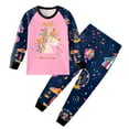 thumbnail image 1 of eczipvz Girls Pajamas Set Kids Long Sleeve Pjs Cotton Pajamas,Size 5-6 Years, 1 of 3
