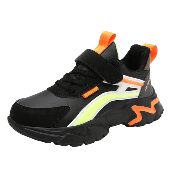 eczipvz Girls' Running Shoes Breathable Knit Mesh Walking Shoes Athletic Running Sports Shoes Toddler Sneakers Girl(Black,12)