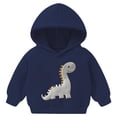 thumbnail image 1 of eczipvz Hoodie for Boys Childrens Unisex Hooded Sweatshirt Top Hoodie Navy,3-4 Years, 1 of 6