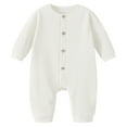 thumbnail image 1 of eczipvz Infant Boy Clothes Baby Bodysuit Cute Newborn Boy Outfit Funny Baby Romper Girl Clothes White,12-18 Months, 1 of 7