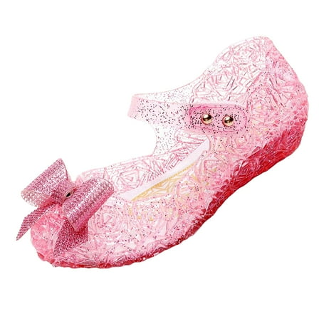 eczipvz Jelly Shoes for Girls Sandal Girl 10 Lighted Sandal with Adjustable Strap and Waterproof Design(Pink,11.5)