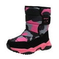 thumbnail image 1 of eczipvz Kids Boots Boys Outdoor Waterproof Winter Kids Shoes Winter Shoes Girls Boots (Hot Pink,1 Big Kid), 1 of 7