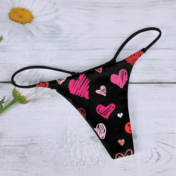 eczipvz Lingerie for Women Underpants Patchwork Color Underwear Panties Bikini Solid Womens Briefs Knickers Cotton Underpants,Red
