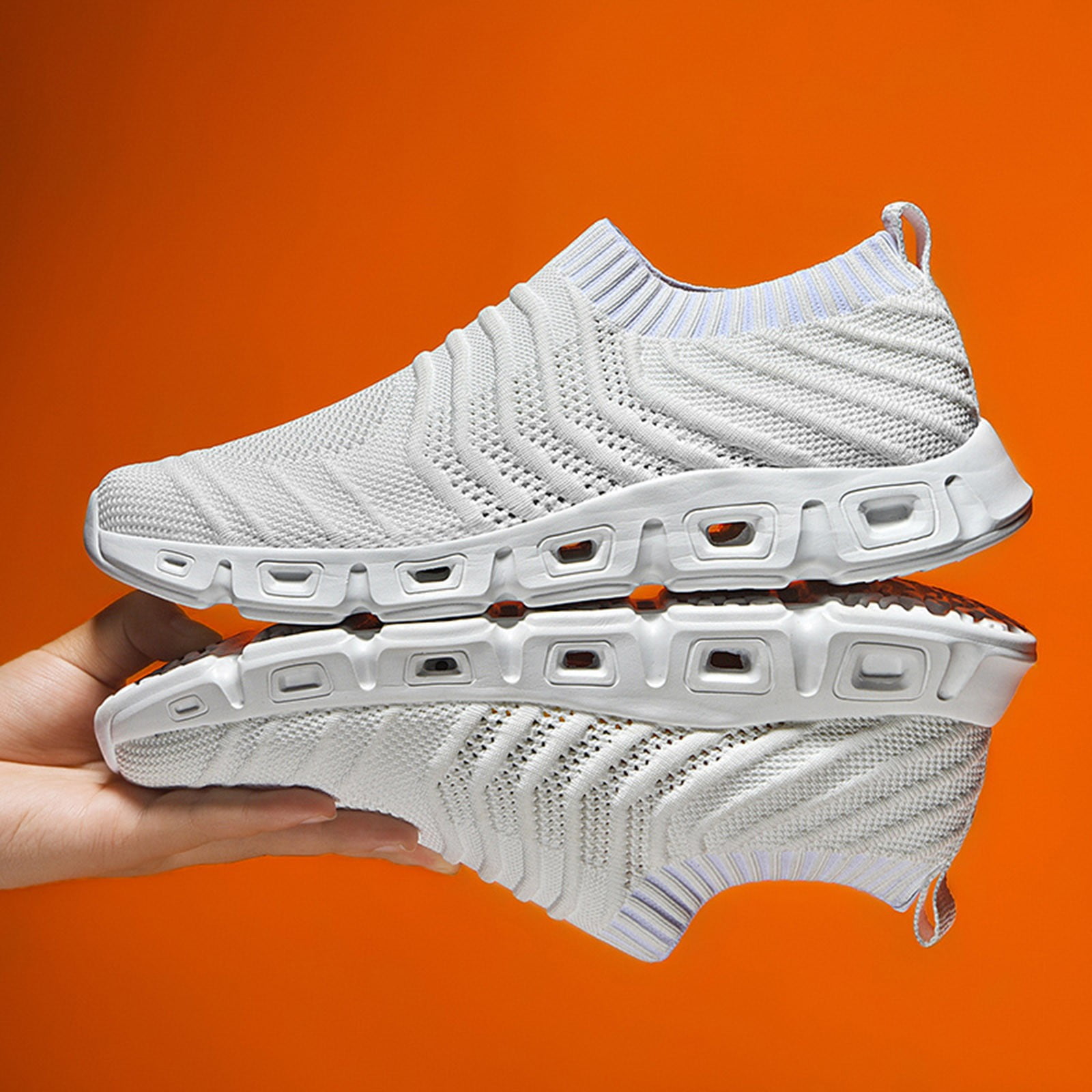 eczipvz Men Shoes 2022 New Men's Hollow Flying Woven Lightweight ...