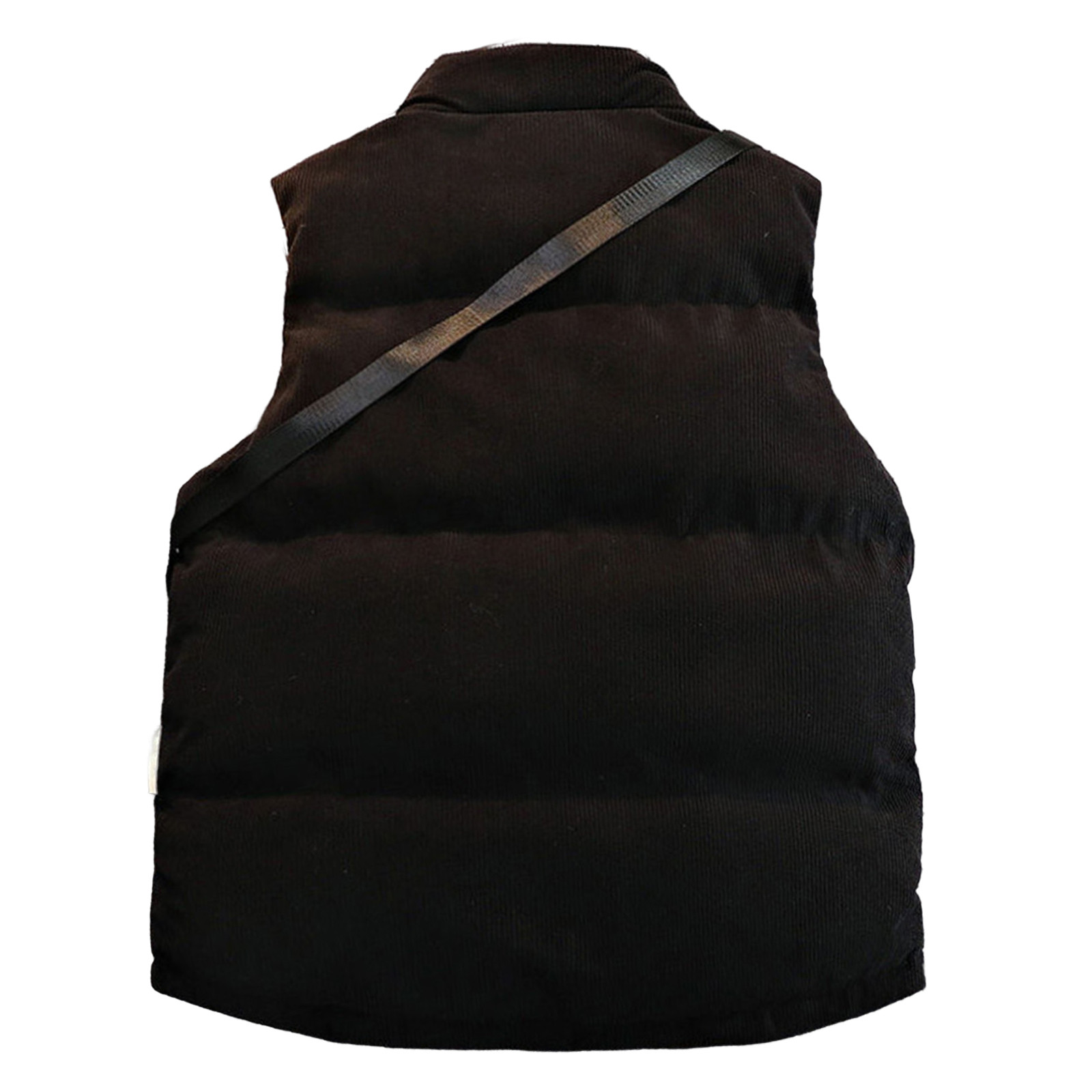 eczipvz Mens Winter Coats Mens Stand Up Collar Vest With Thick Corduroy Coat (Including Straddle