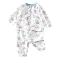 thumbnail image 1 of eczipvz Pajama Sets for Girls Girls Polyester Pajamas Blue,2-3 Years, 1 of 5
