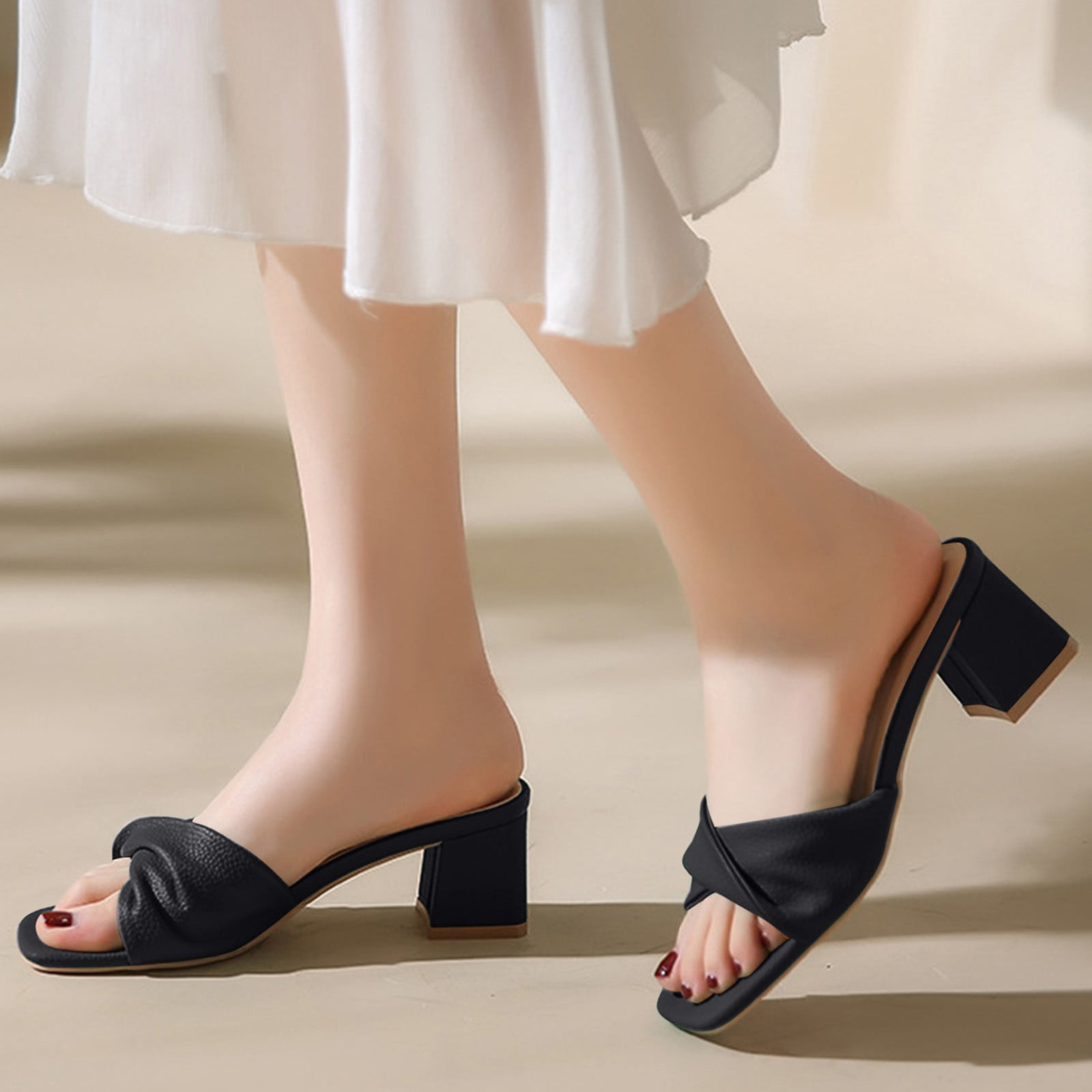 eczipvz Womens Sandals Womens Ankle Strap Platform Sandals Casual