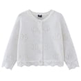 thumbnail image 1 of eczipvz School Cardigan For Girls Baby Girls Cardigan Sweater White,4-5 Years, 1 of 3