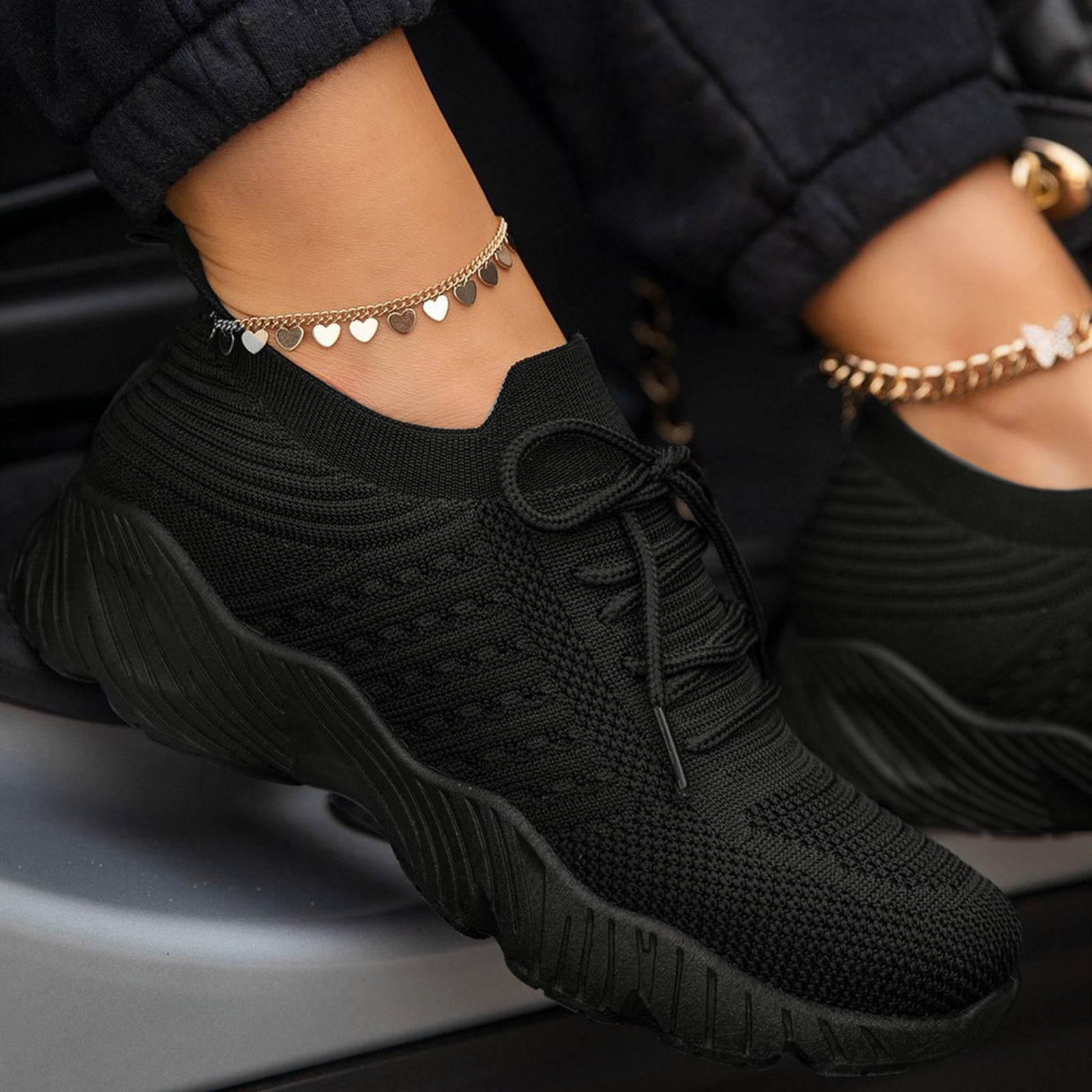 Women's Side Zipper Sneakers | Comfortable Walking Shoes main image 0