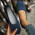 thumbnail image 1 of eczipvz Shoes for Women Women's Slip on Shoes Non Slip Fashion Canvas Low Top Casual Shoes,Navy, 1 of 5