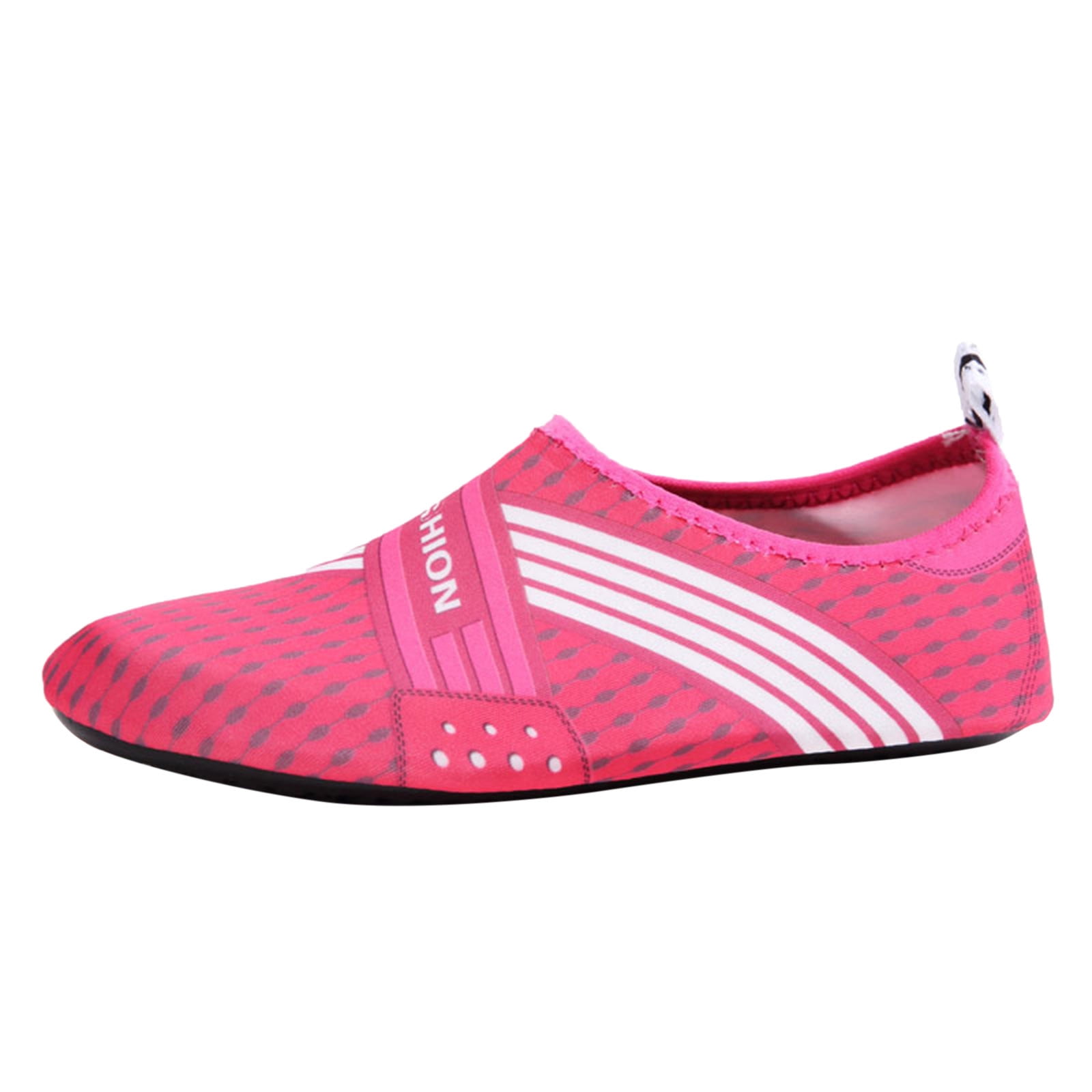 eczipvz Sneakers Men Water Shoes Beach Barefoot Mesh Quick-Dry Aqua Shoes Swim Surfing Yoga Pool Exercise Mens Slip on Sneakers(Hot Pink,12)