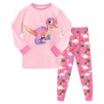 thumbnail image 1 of eczipvz Soft Pajama Set Boys Pajamas Long Sleeve Fall Pjs Sleepwear Light Pink,8-9 Years, 1 of 5