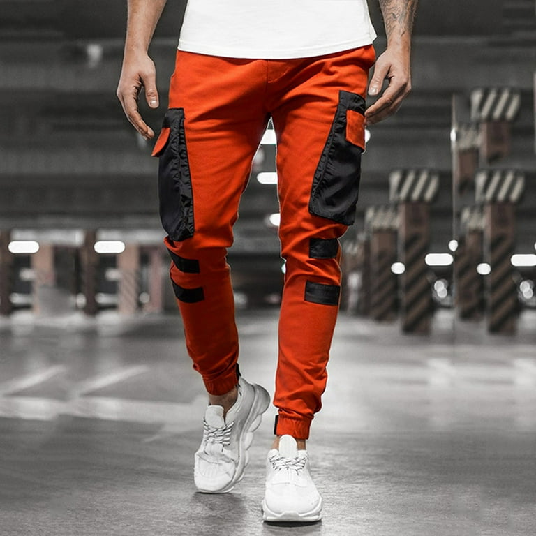 eczipvz SweatPants for Men Men's Solid pant Line Design Fitness