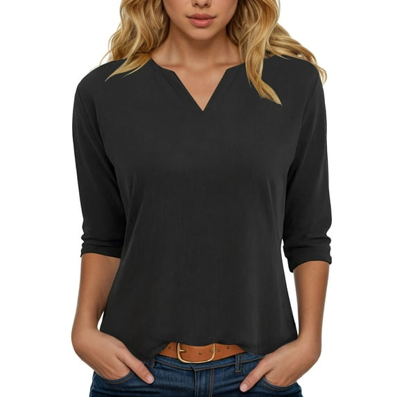 eczipvz T Shirts for Women Summer Tops Women Short Sleeve Shirts Beach Vacation Outfits Workout Tshirts Casual Clothes(Black,XL)