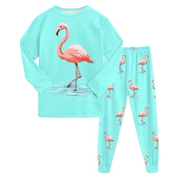 eczipvz Teen Girl Pajama Set Girls Pajamas, Soft Girls Pjs with Flowy Long Mint Green,8-9 Years