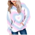thumbnail image 1 of eczipvz Teen&nbsp;Girls Hoodies Girls Winter Hoodies Graphic Hoodies Fashion Casual Long Sleeve Tops Hooded Sweatshirts Printing Tops Light Blue,3-4 Years, 1 of 5