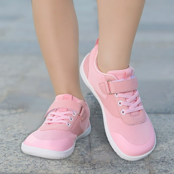 eczipvz Toddler Girl Sneakers Athletic Lightweight Sports Walking Shoes Hook and Loop Breathable Mesh Comfortable Running Sneakerss Running Shoes Kids Pink,12