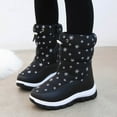 thumbnail image 1 of eczipvz Toddler Shoes Fashion Winter Children Snow Boots for Boys and Girls Thick Soles Non Slip and Upper Mid Calf Boots Boots Girls Size 3 (Black, 13 Little Child), 1 of 5