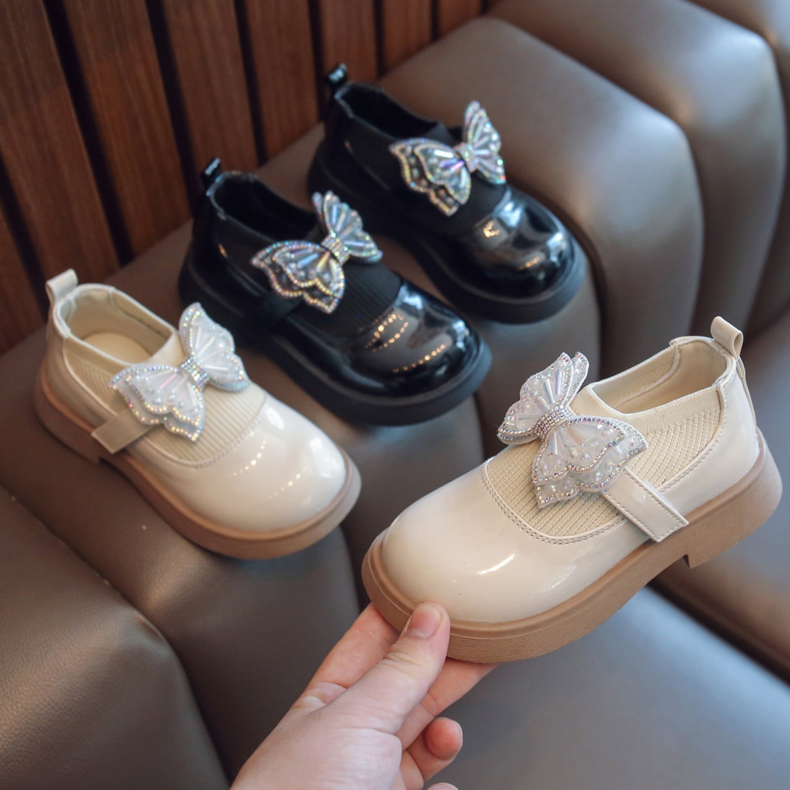 eczipvz Toddler Shoes Girl Shoes Small Leather Shoes Single Shoes