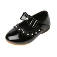 thumbnail image 1 of eczipvz Toddler Shoes Size 7 Glitter Princess Shoe Flower Mary Jane Low Heels Party Wedding Prom Footwear Black,10.5, 1 of 4