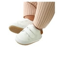 thumbnail image 1 of eczipvz Toddler Shoes Sole Sneaker Baby Girls Boys Walkers Soft Rubber Shoes -Slip Leather Baby Shoes Shoes for Girls Size 4,White, 1 of 5