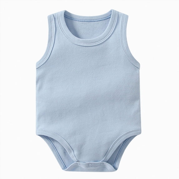 eczipvz Unisex-Baby Sleeveless Bodysuits 3-6 Months Cotton One-piece Boy Girl Summer Clothes