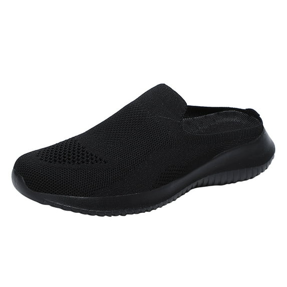 eczipvz Volleyball Shoes Women's Casual Walking Shoes Mesh Tennis Work Memory Foam Running Sneakers,Black