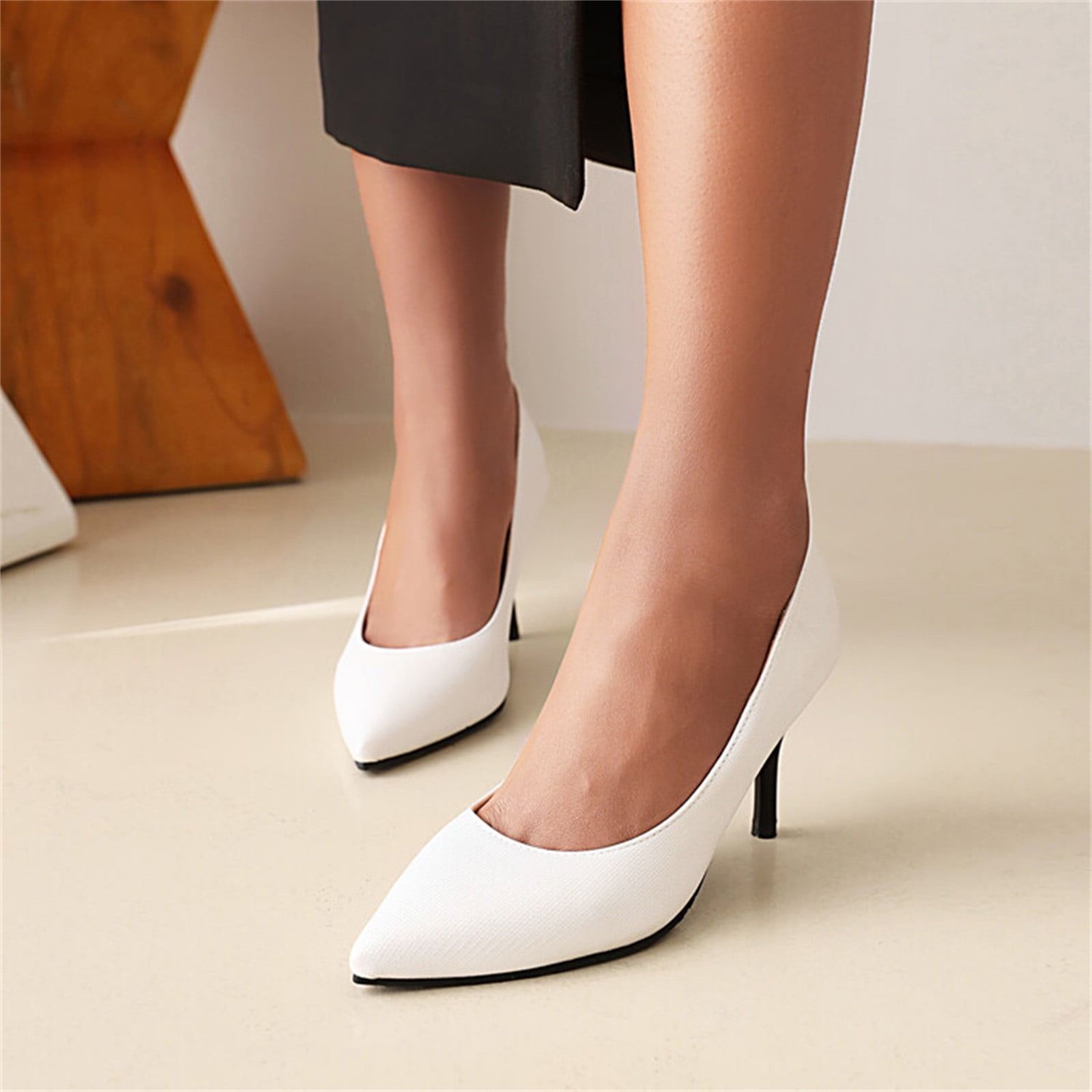 Elegant Pointy Toe Ladies Shoes Snake Binding Stiletto High Heels White  Women Pumps - China Pumps Heels and Nude Pumps price | Made-in-China.com
