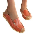 thumbnail image 1 of eczipvz Women Shoes Women's Slip on Shoes Comfortable Flats Shoes Dress Shoes Tennis Shoes Work Nurse Casual,Orange, 1 of 5