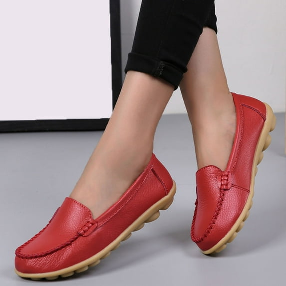 eczipvz Women Shoes Womens Slip for Walking, Comfort Casual Canvas Shoes,Red