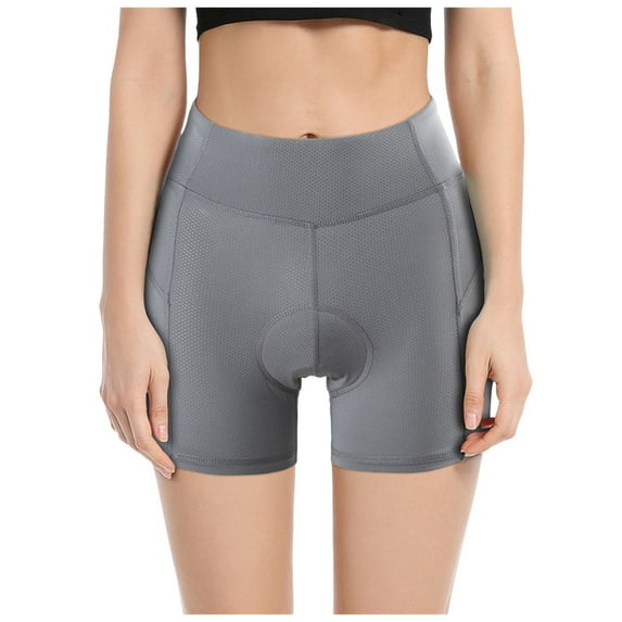eczipvz Women's Cycling Underwear 3D Padded Bike Shorts Breathable Ergonomic Design Lightweight Bicycle Biking Undershorts(Grey,L)