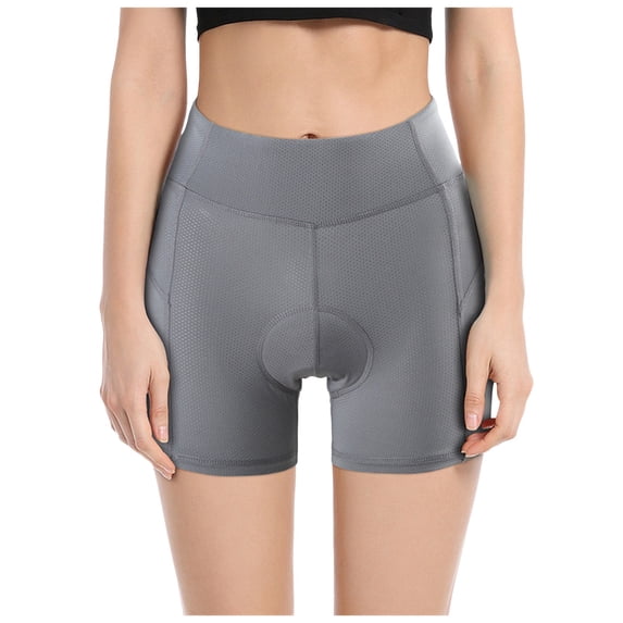 eczipvz Women's Cycling Underwear 3D Padded Bike Shorts Breathable Ergonomic Design Lightweight Bicycle Biking Undershorts(Grey,M)