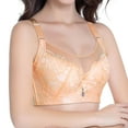 thumbnail image 1 of eczipvz Womens Lingerie Womens Underwire Bra Lace Floral Bra Unlined Unlined Plus Size Full Coverage Bra Beige,36D, 1 of 4