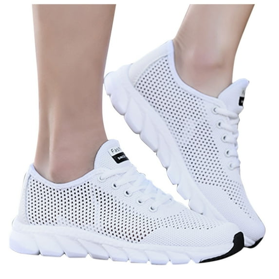 eczipvz Womens Running Shoes Lightweight Casual Sneakers for Gym Travel Work Sneakers for Women Slip on Figures (White,8)