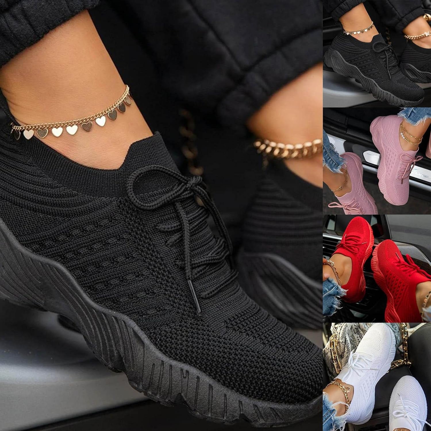 eczipvz Womens Running Shoes Women's Slip on Sneakers Casual