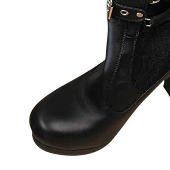 eczipvz Womens Shoes Bows Leather Tied Fashion Women Shoes Gothic Boots Kneeth Platform women's boots Womens Boots Thigh High Boots for Women Red,Size 6.5