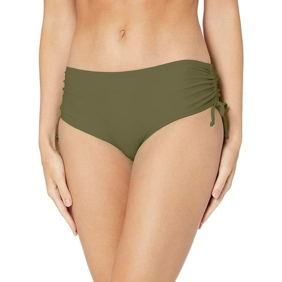 eczipvz Womens Swim Shorts Women High Waisted Bikini Bottoms High Cut Swim Bottom Full Coverage Swimsuit Bottom Sports Yoga Shorts Skirt Swimbottom Army Green,S