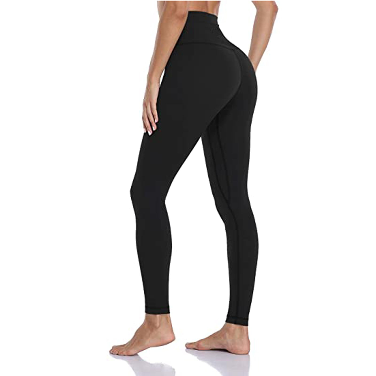eczipvz Workout Leggings for Women High Waisted Workout Leggings for Women,  Buttery Soft 7/8 Length Yoga Pants with Hidden Pocket Black,XXL