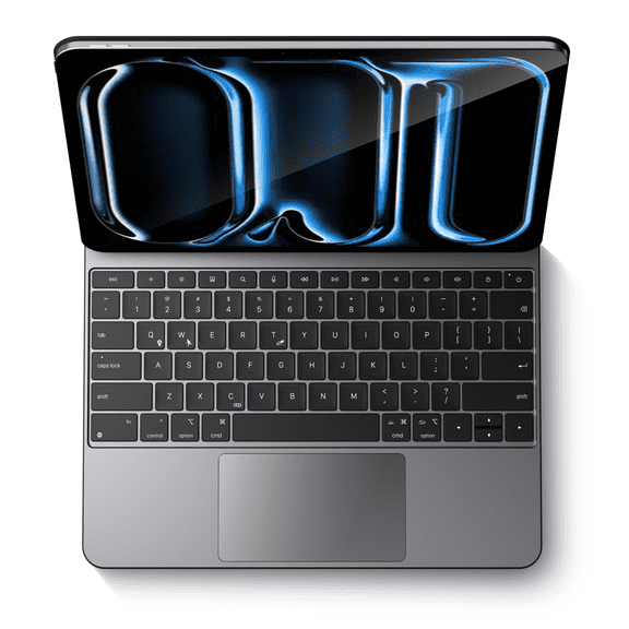 edaiser Magic Keyboard Case Compatible with 2025 iPad Air 13-inch (M3/M2) and iPad Pro 12.9-inch (6th-3rd Gen): Wireless Aluminum Alloy Keyboard with Multi-Touch Trackpad RGB Backlit