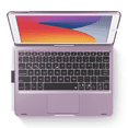 thumbnail image 1 of edaiser Swivel Keyboard Case Compatible with iPad 10.2 inch 9th 8th 7th, iPad Air 3rd, iPad Pro 10.5 2nd Gen; Wireless Rotatable Cover with Pencil Holder, Trackpad, RGB Backlit, Metallic Purple, 1 of 6