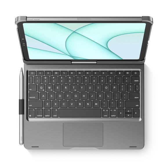 edaiser Swivel Keyboard Case Compatible with 2025 iPad (10/11th)& iPad Air 11" (M2-M3)& iPad Air 5/4th Gen & iPad Pro 11 inch (4th-1st); Rotatable Cover with Pencil Holder Trackpad Backlit Space Gray