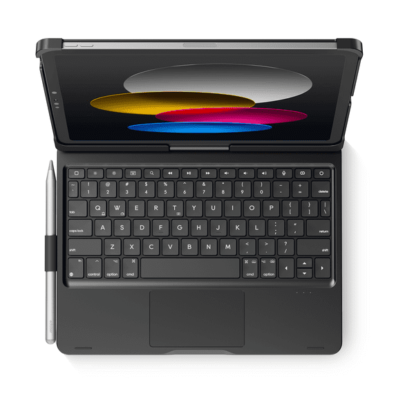 edaiser Swivel Keyboard Case Compatible with Apple iPad 11th Gen 2025 (A16)& iPad 10th Generation (10.9-inch); Rotatable Cover and Pencil Holder, Multi-Touch Trackpad, RGB Backlit, Black